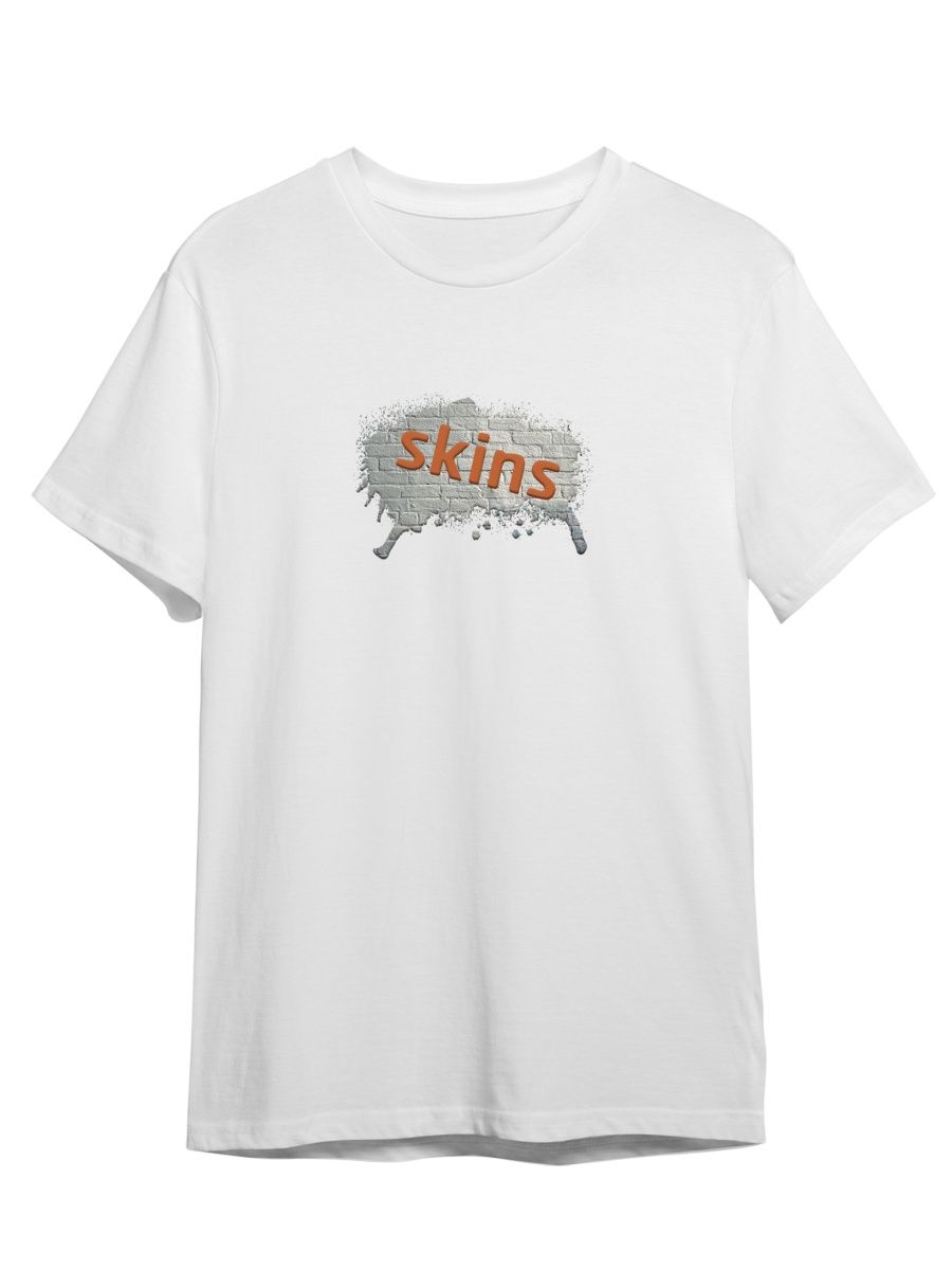 

Футболка унисекс СувенирShop Skins/Скинс/Молокососы 10 белая S, Белый, "Skins/Скинс/Молокососы" 10