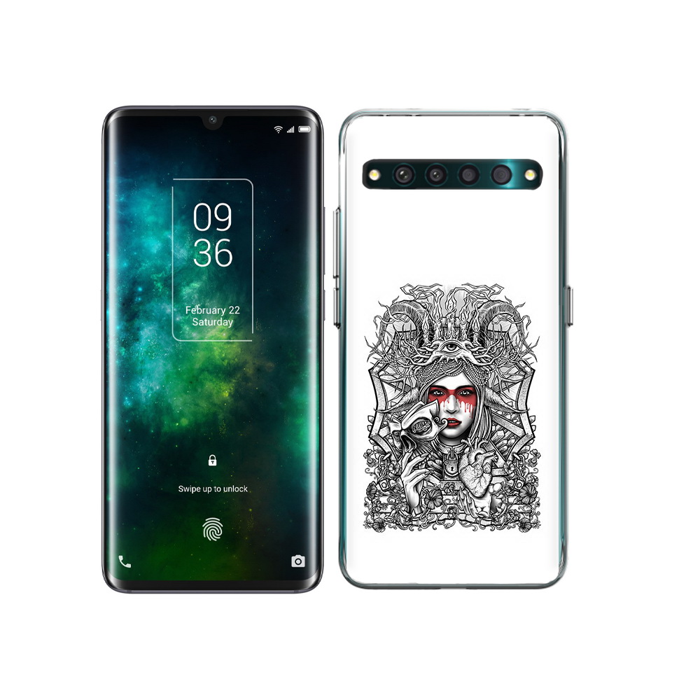 

Чехол MyPads Tocco для TCL 10 Pro грусная девушка, Прозрачный, Tocco