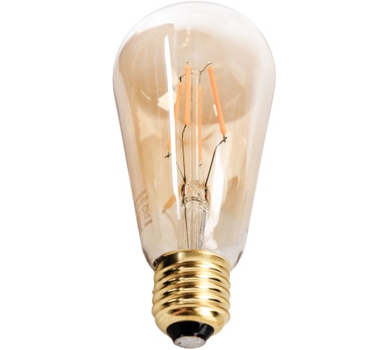 REV Лампа светодиодная REV LED FILAMENT VINTAGE, ST64, E27, 5 Вт, 2700 K, теплый свет