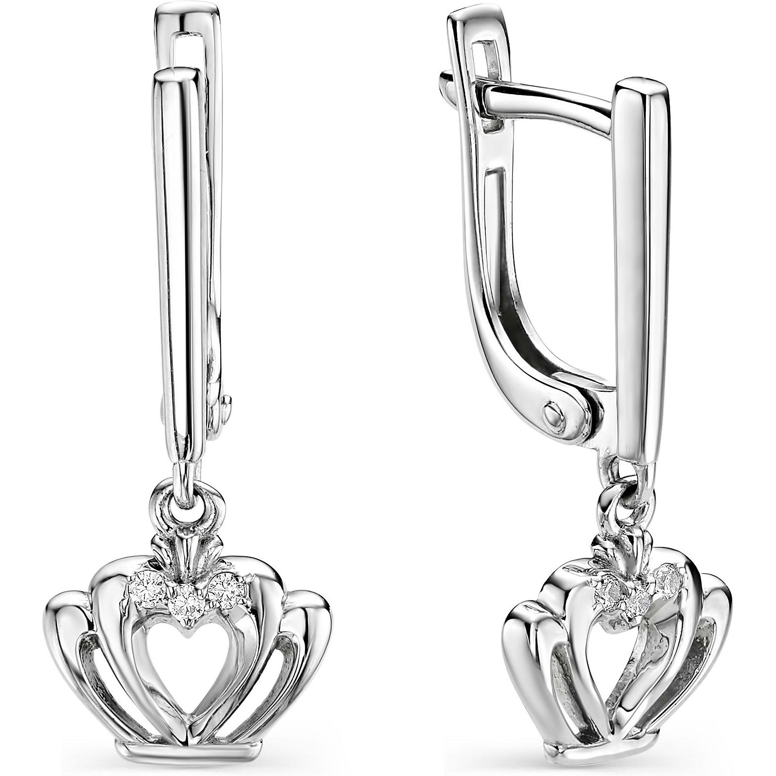 

Серьги из серебра с фианитом АЛЬКОР 02-0686_00КЦ-00, 02-0686_00КЦ-00