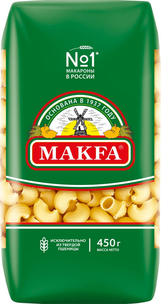 

Макаронные изделия Makfa Улитки 450 г