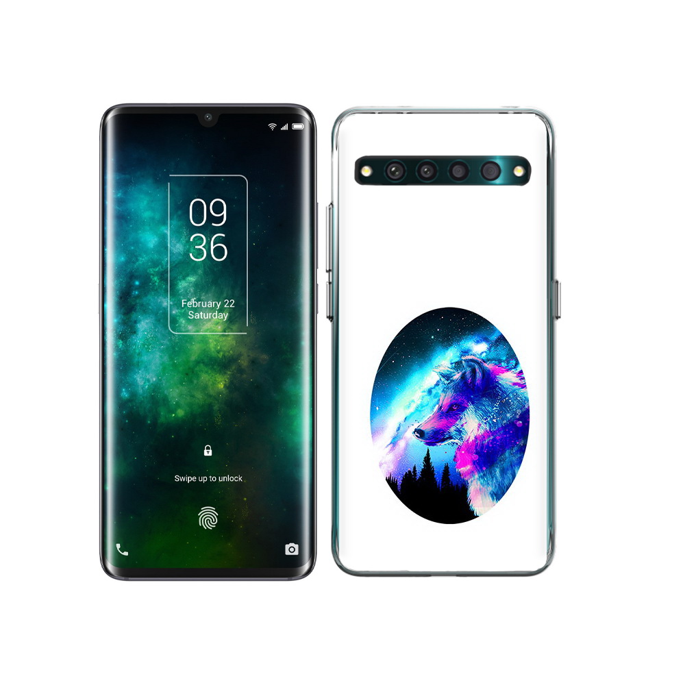 

Чехол MyPads Tocco для TCL 10 Pro голубой волк, Прозрачный, Tocco