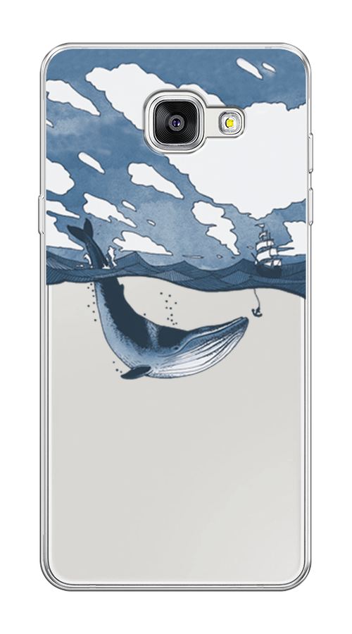 

Чехол на Samsung Galaxy A5 2016 "Большой кит", Синий, 20550-1