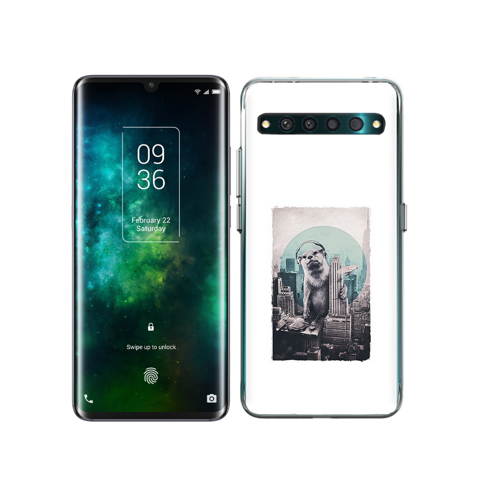 

Чехол MyPads Tocco для TCL 10 Pro выдра в городе, Прозрачный, Tocco