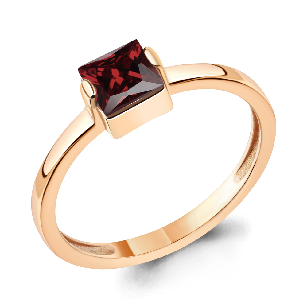 

Кольцо из серебра с гранатом Aquamarine Aquamarine 6961603_925_з р. 18,5, 6961603_925_з