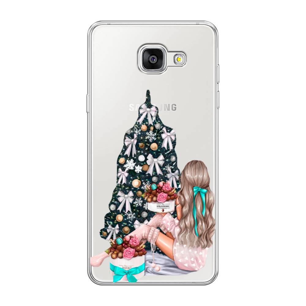 

Чехол на Samsung Galaxy A5 2016 "New Year", Зеленый;бежевый;голубой, 20550-5