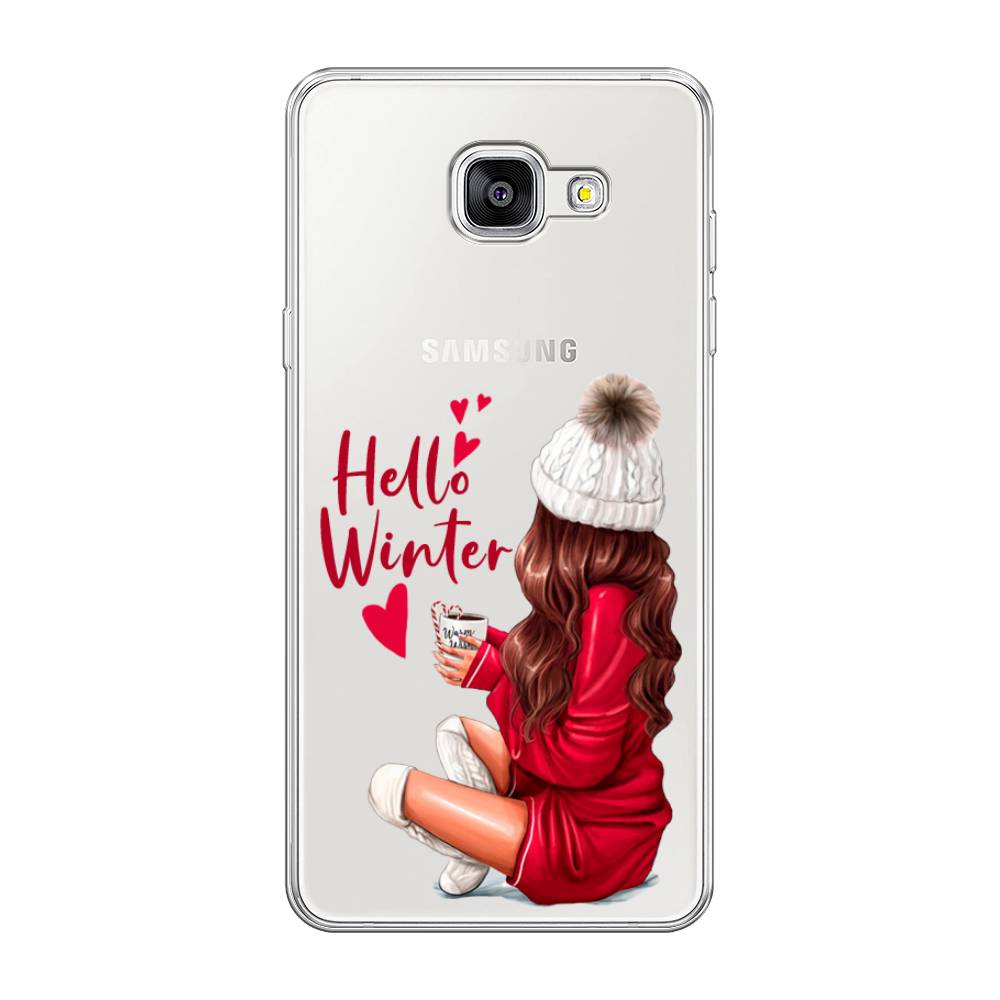 

Чехол на Samsung Galaxy A5 2016 "Hello winter", Красный;белый;коричневый, 20550-5