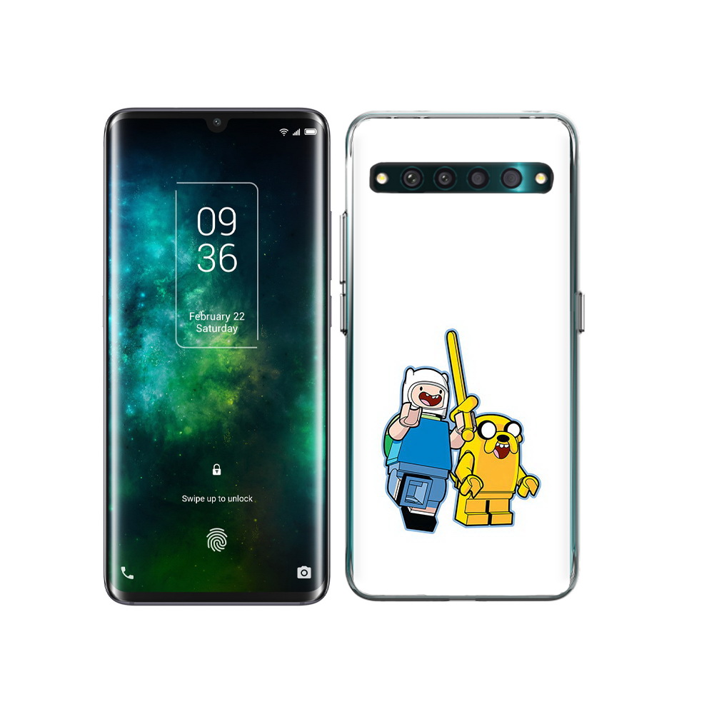 

Чехол MyPads Tocco для TCL 10 Pro время приключений лего, Прозрачный, Tocco