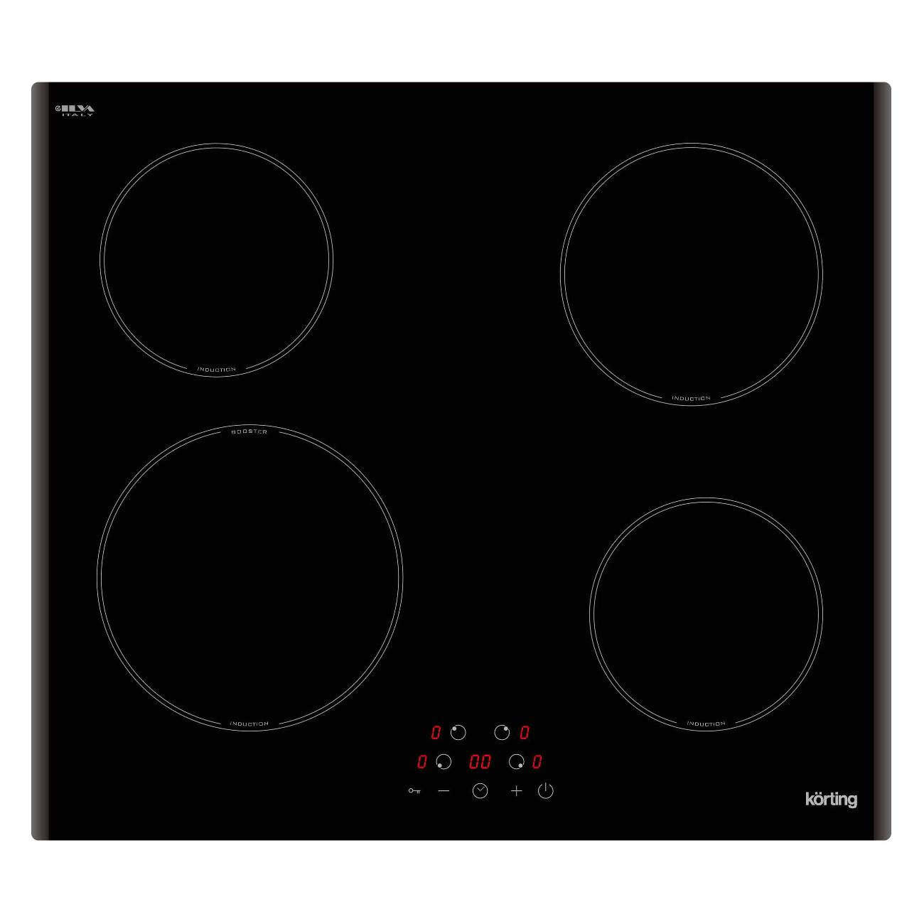 Встраиваемая варочная панель индукционная Korting HI 64013 B черный