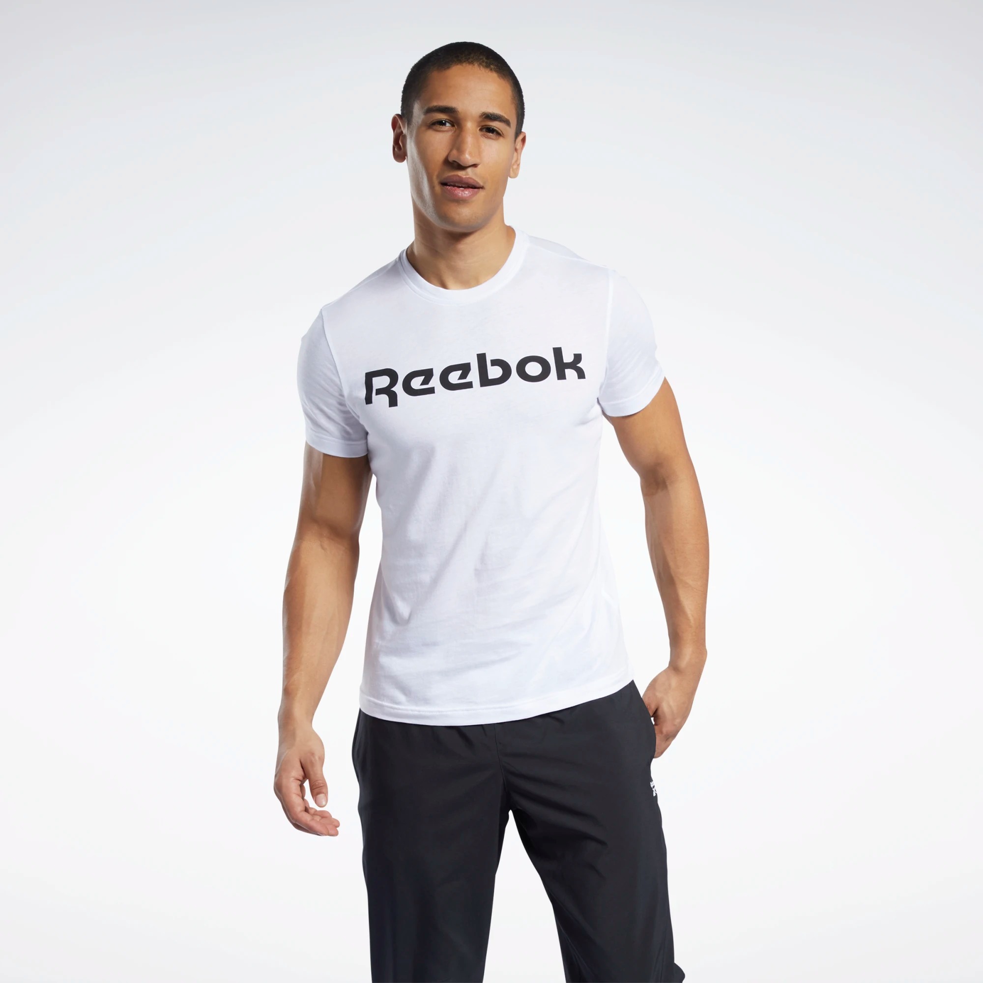 

Футболка мужская Reebok FP9163 белая XS, Белый, FP9163