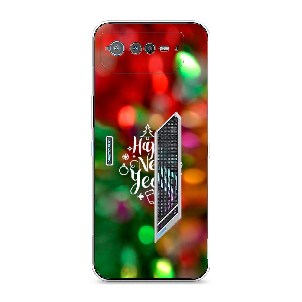 

Чехол для Asus ROG Phone 6 "Новый Год на елке", Зеленый;красный;желтый, 44650-5