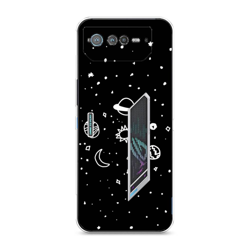 

Чехол для Asus ROG Phone 6 "Дудл солнечной системы", Бежевый;серый, 44650-2