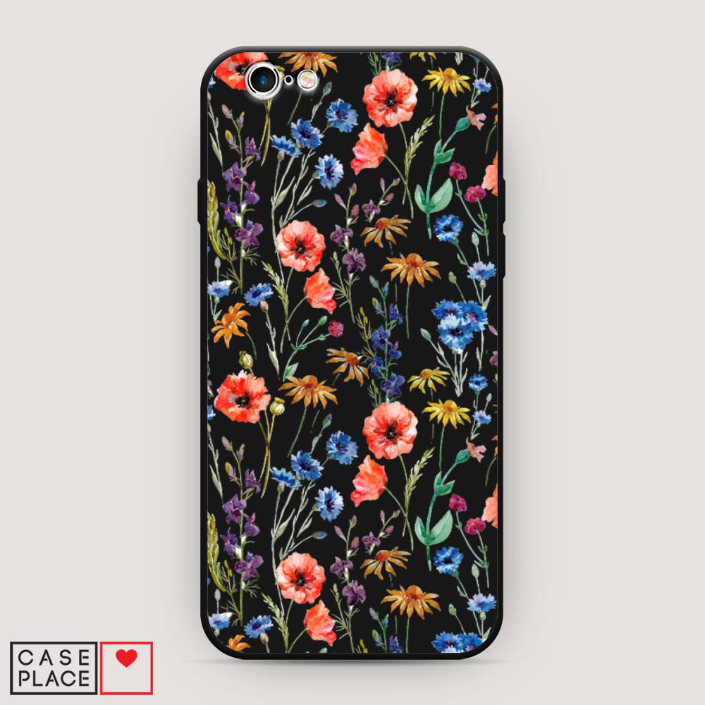 

Чехол Awog на Apple iPhone 6 / Айфон 6 "Маки и васильки фон", 10452-1