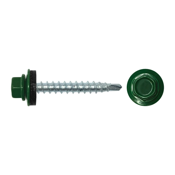 

Кровельные саморезы FIXBERG 4,8х35 мм 250 шт RAL6005