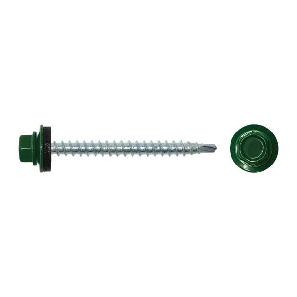 

Кровельные саморезы FIXBERG 4,8х51 мм 40 шт RAL6005