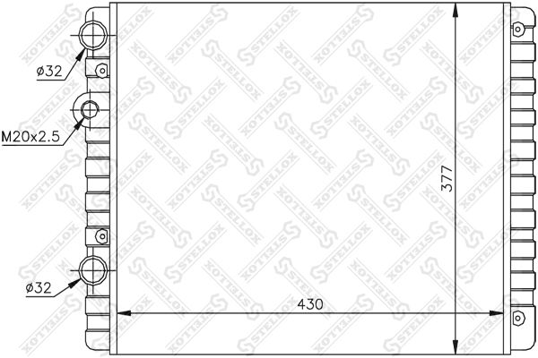 

Радиатор Stellox 1025070sx, Радиатор Stellox 1025070sx Stellox 1025070sx