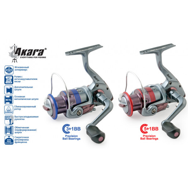 

Катушка рыболовная Akara Galeon FG AKFG3000-4 безынерционная, Galeon FG