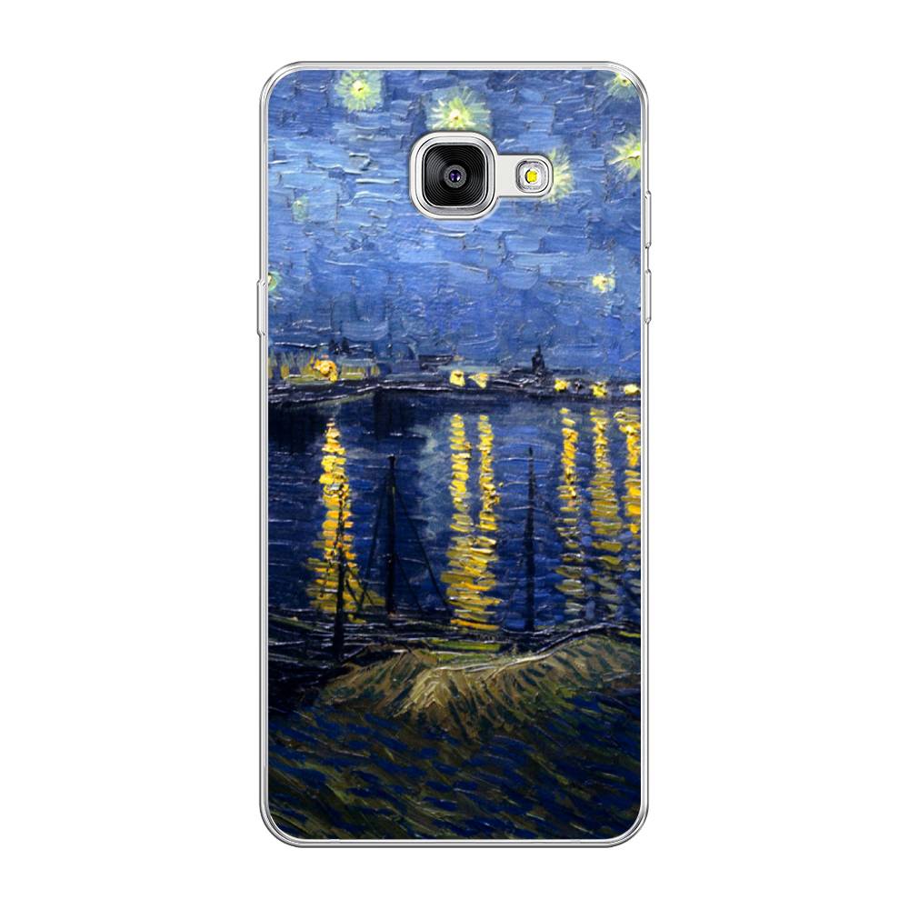 

Чехол на Samsung Galaxy A5 2016 "Звездная ночь над Роной", Синий;желтый, 20550-4