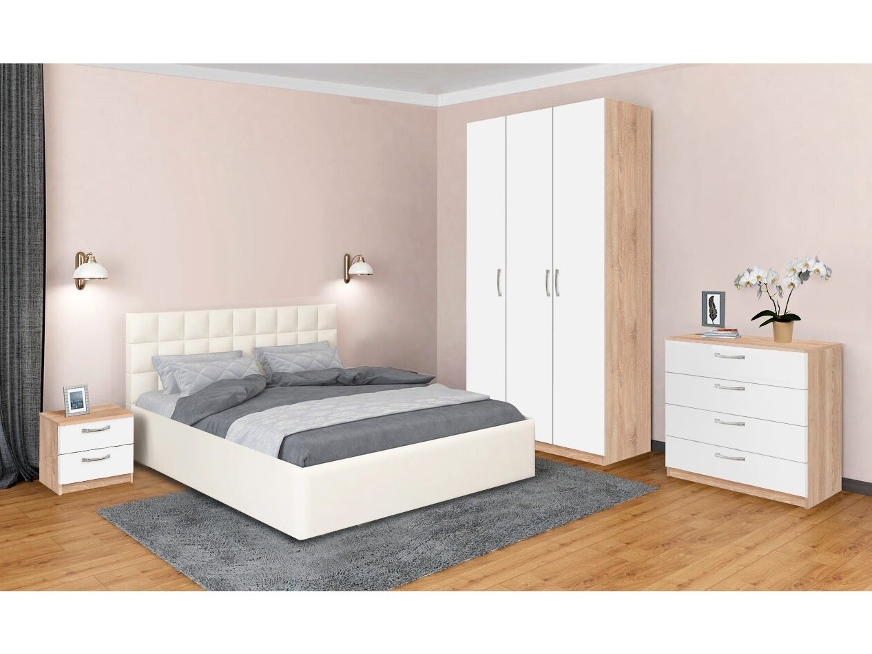 

Модульная спальня Лотос 3 (Ясень шимо темный 1 кат.), 130321567