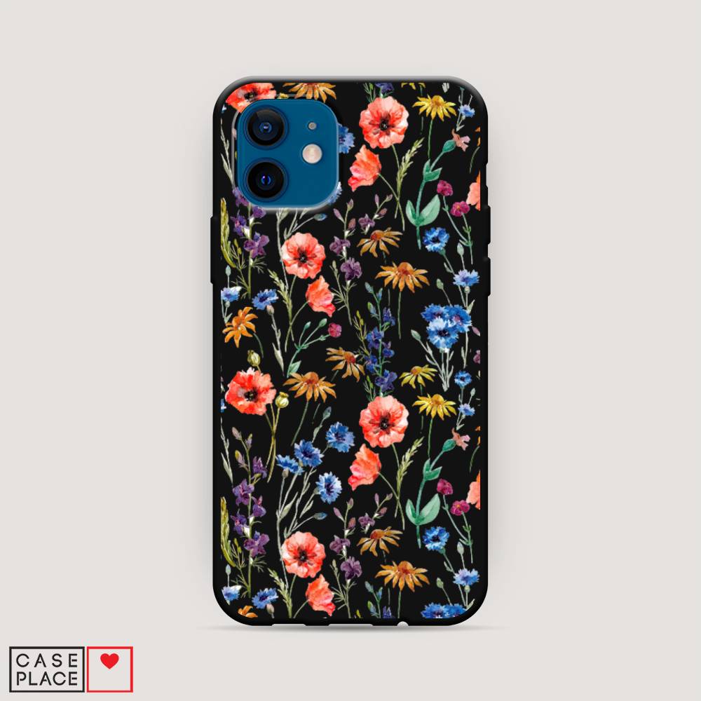 

Чехол Awog на Apple iPhone 12 mini / Айфон 12 mini "Маки и васильки фон", 12652-1