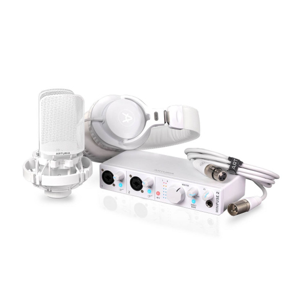 Комплект для записи Arturia MiniFuse Recording Pack White