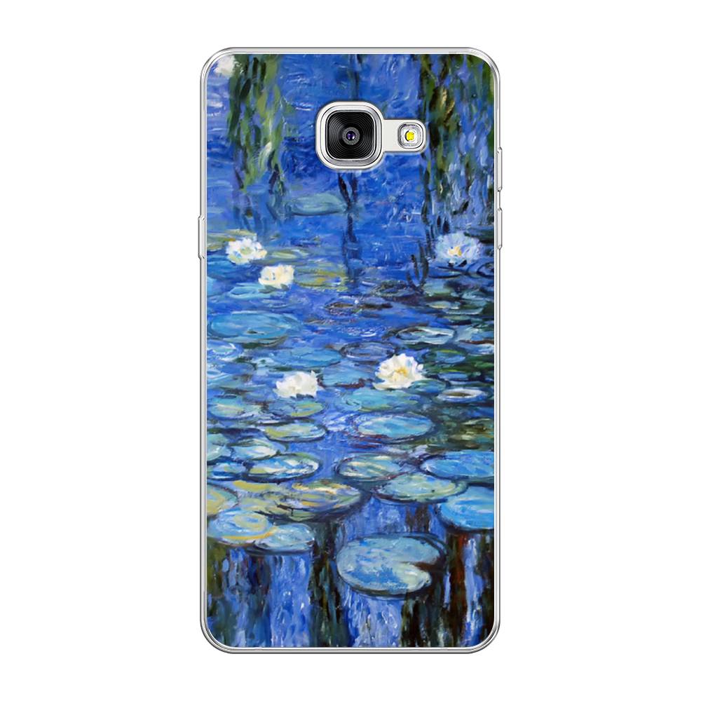 

Чехол на Samsung Galaxy A5 2016 "Нарисованный пруд", Синий;зеленый, 20550-4