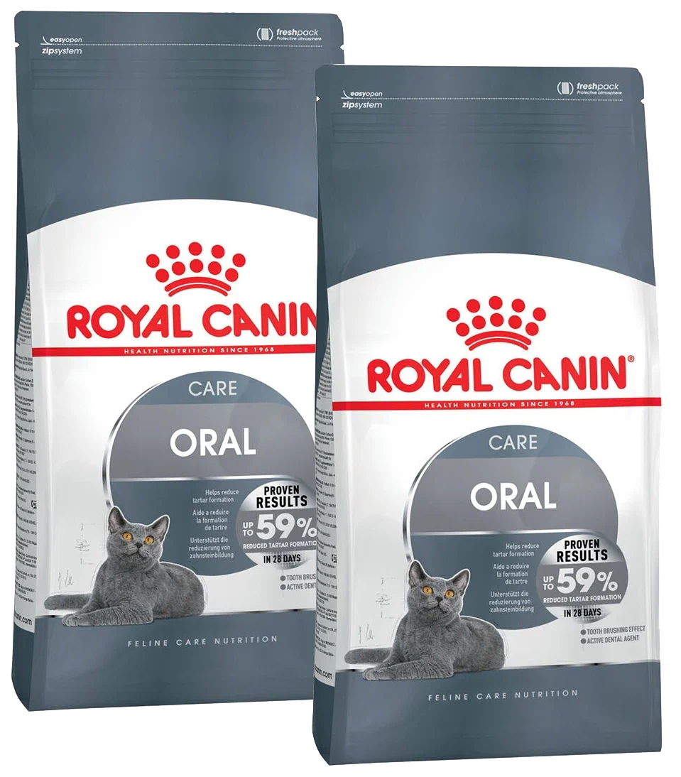 Сухой корм для кошек Royal Canin Oral Care от заболеваний зубов и десен, 6 шт по 1,5 кг