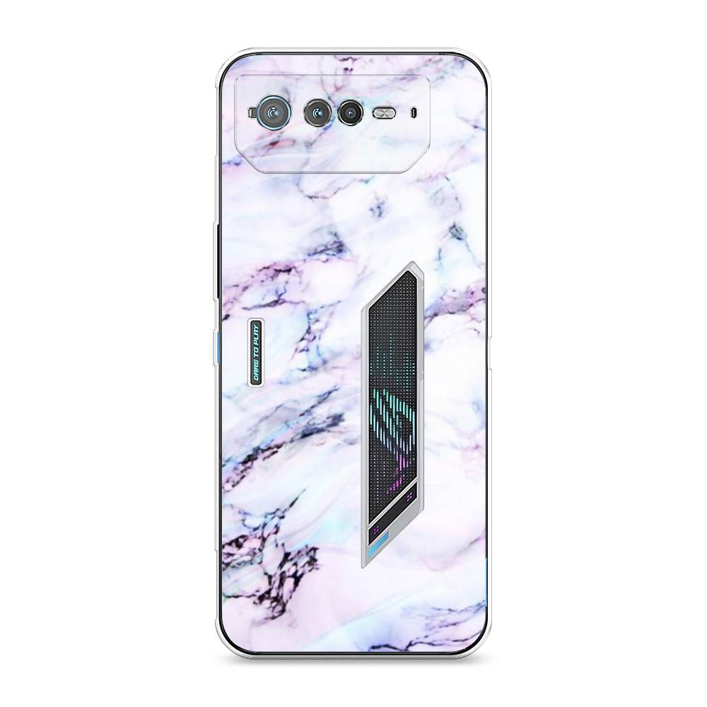 

Чехол для Asus ROG Phone 6 "Радужный мрамор", Серый;фиолетовый, 44650-3