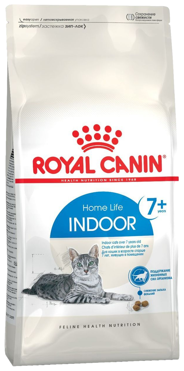 

ROYAL CANIN ROYAL CANIN INDOOR 7+ для пожилых кошек старше 7 лет живущих дома (0,4 кг х 12