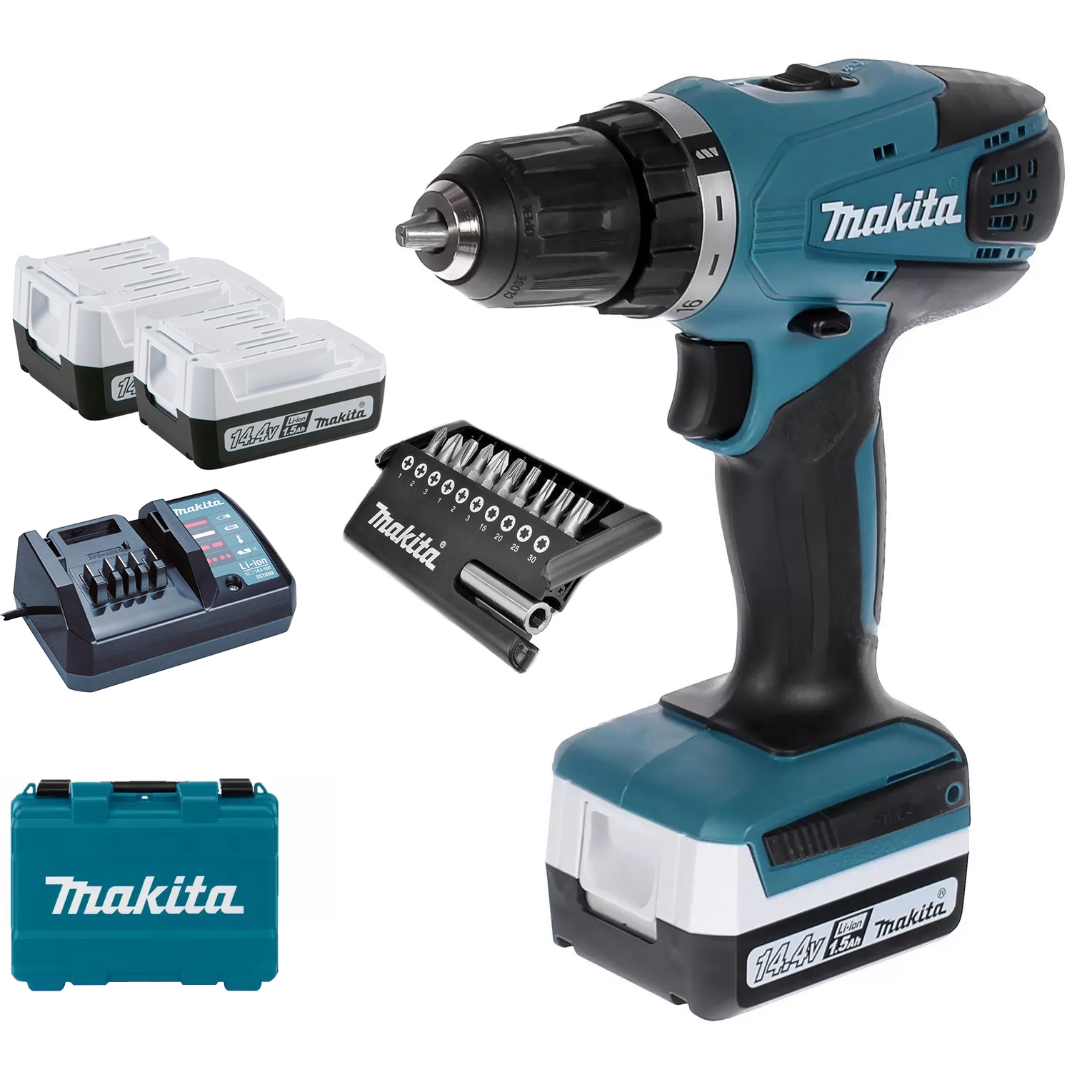 

Акк. безударная дрель-шуруповерт Makita DF347DWEX9, DF347D