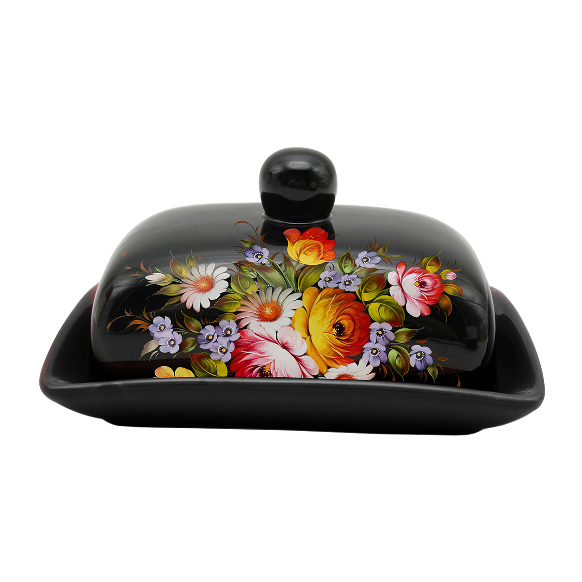 

Маслёнка Royal Classics Хохлома 17*12,5*8,3 см