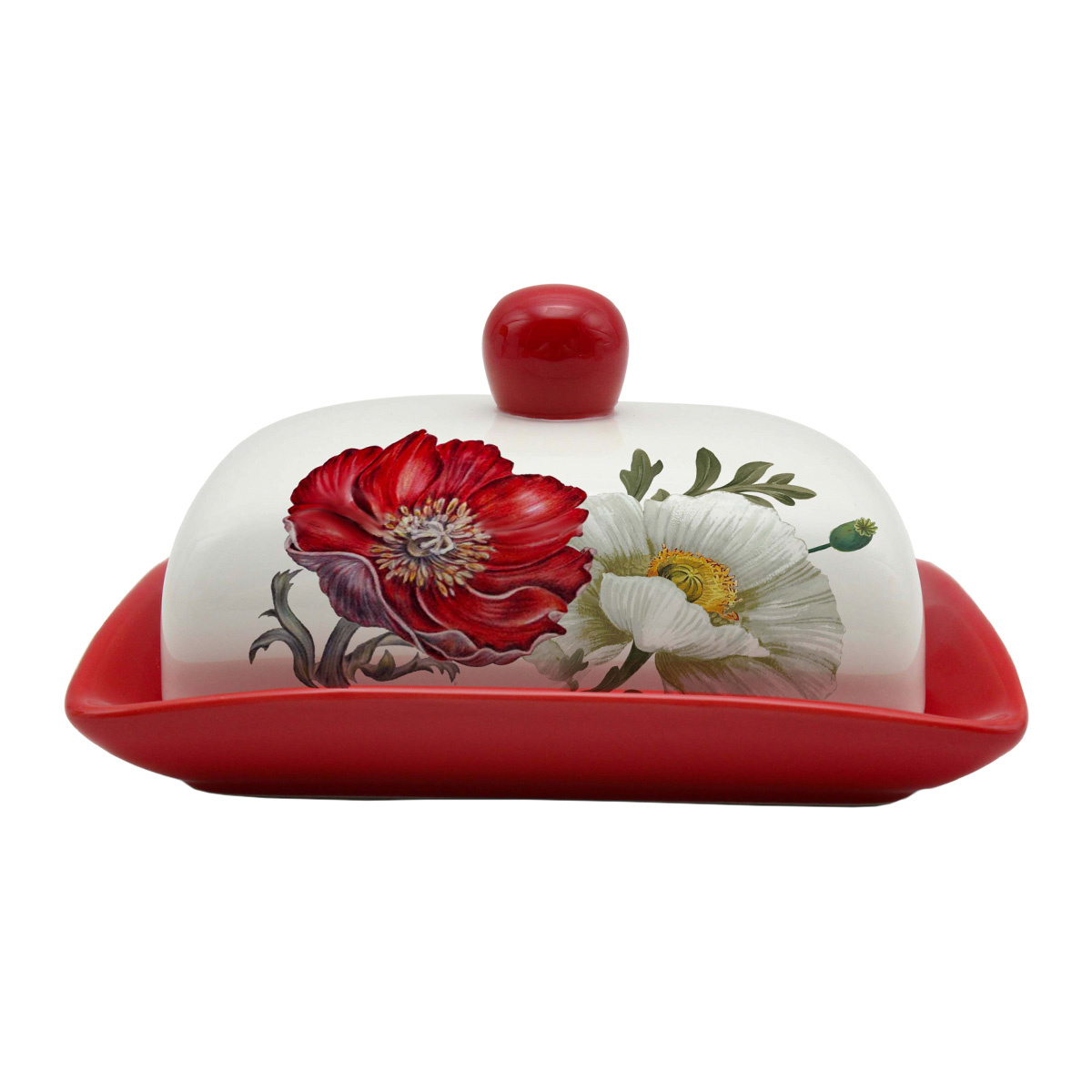 

Маслёнка Royal Classics Маки 17*12,5*8,3 см