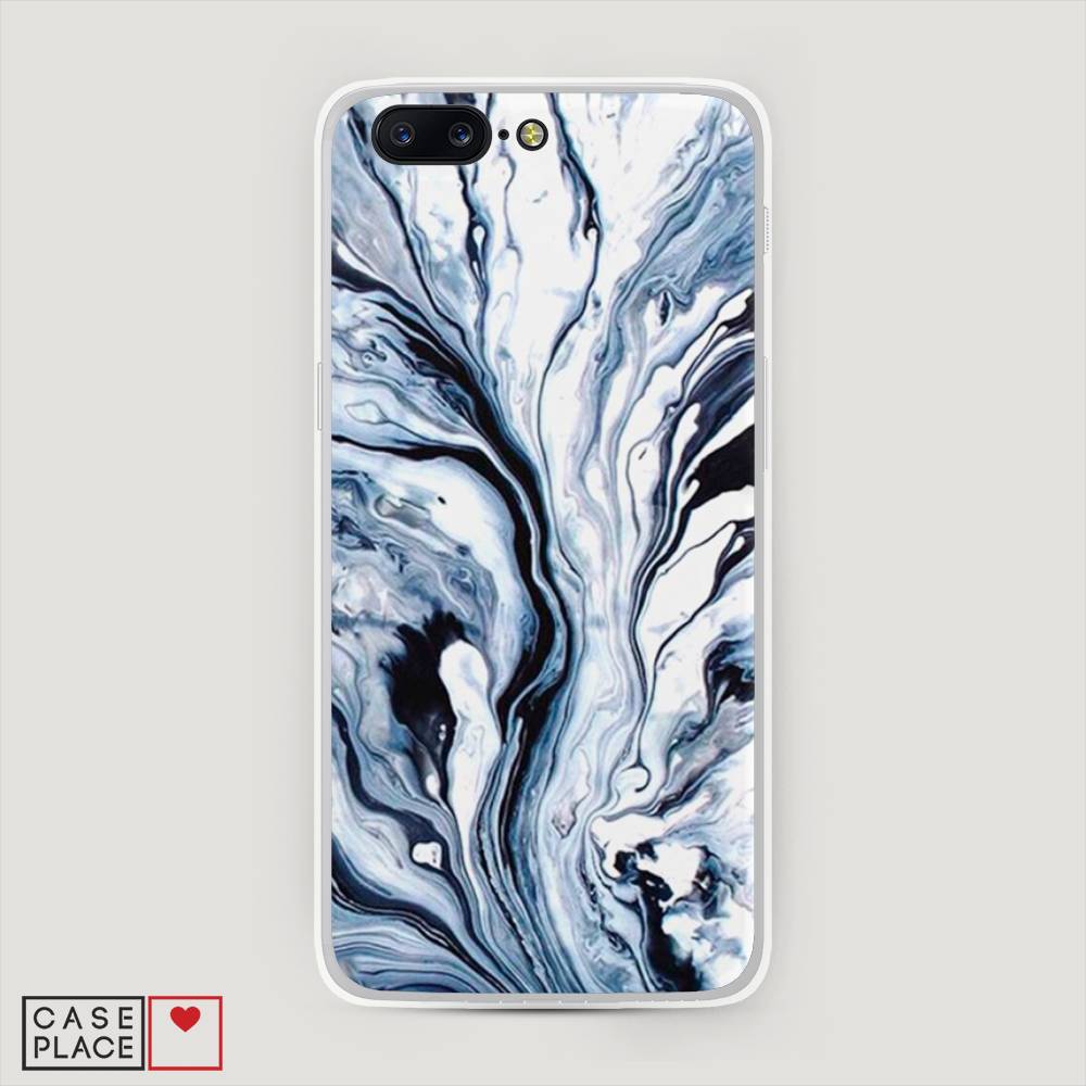 

Чехол Awog на OnePlus 5 / ВанПлас 5 "Голубой минерал мрамор", 150250-3