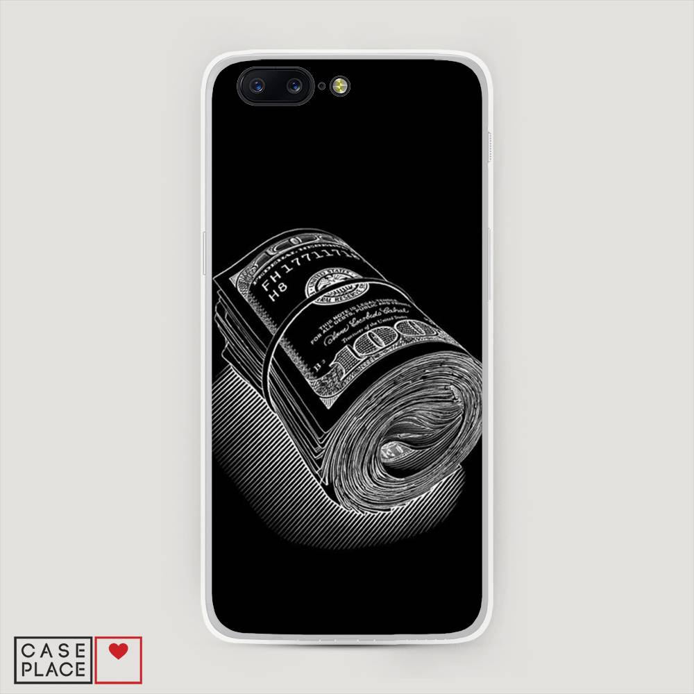 

Чехол Awog на OnePlus 5 / ВанПлас 5 "Кубышка денег", Черный;серебристый, 150250-5
