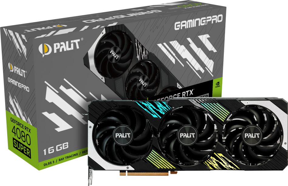 

Видеокарта Palit RTX4080 SUPER GAMINGPRO OC, Черный, RTX4080 SUPER GAMINGPRO OC