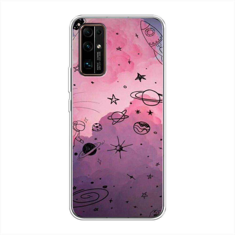 

Чехол Awog на Honor 30 "Радуга планет 3", Черный;розовый, 612150-4