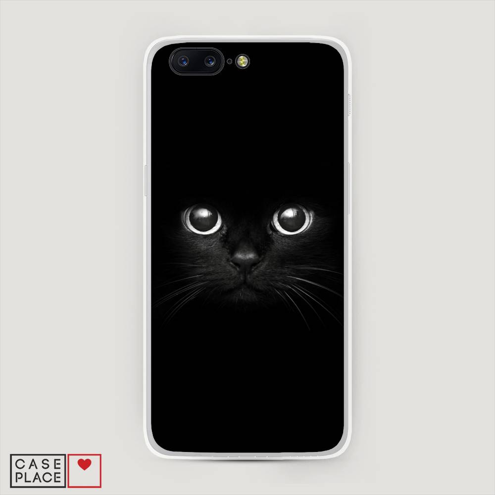 

Чехол Awog на OnePlus 5 / ВанПлас 5 "Взгляд черной кошки", Черный, 150250-1