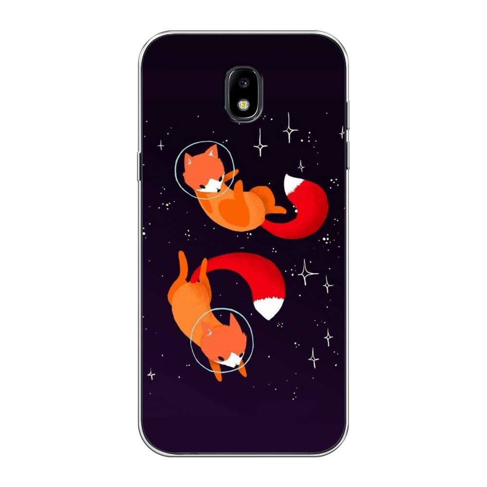 

Чехол Awog на Samsung Galaxy J5 2017 / Самсунг J5 2017 "Лисы космонавты", Оранжевый, 22850-4