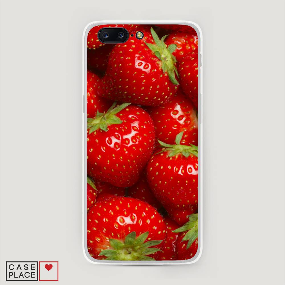 

Чехол Awog на OnePlus 5 / ВанПлас 5 "Клубника", Красный;зеленый, 150250-10