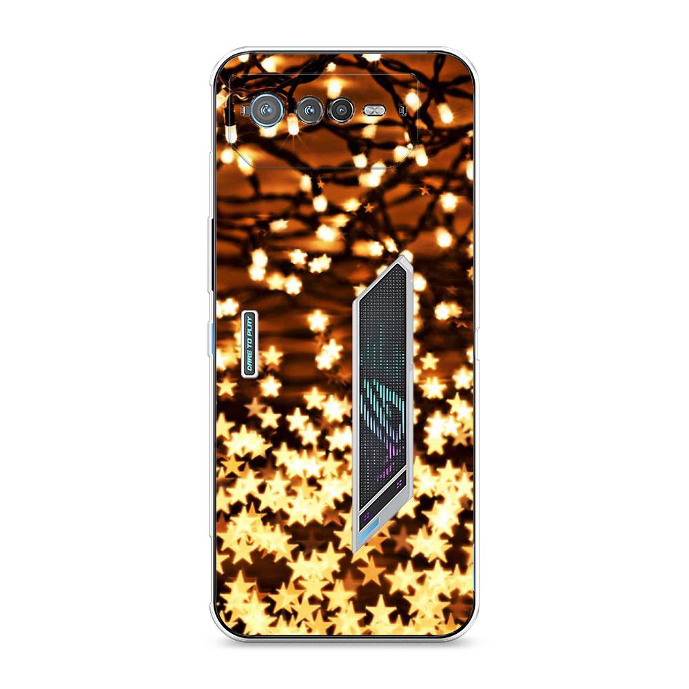 

Чехол для Asus ROG Phone 6 "Новогодняя гирлянда", Золотистый, 44650-5