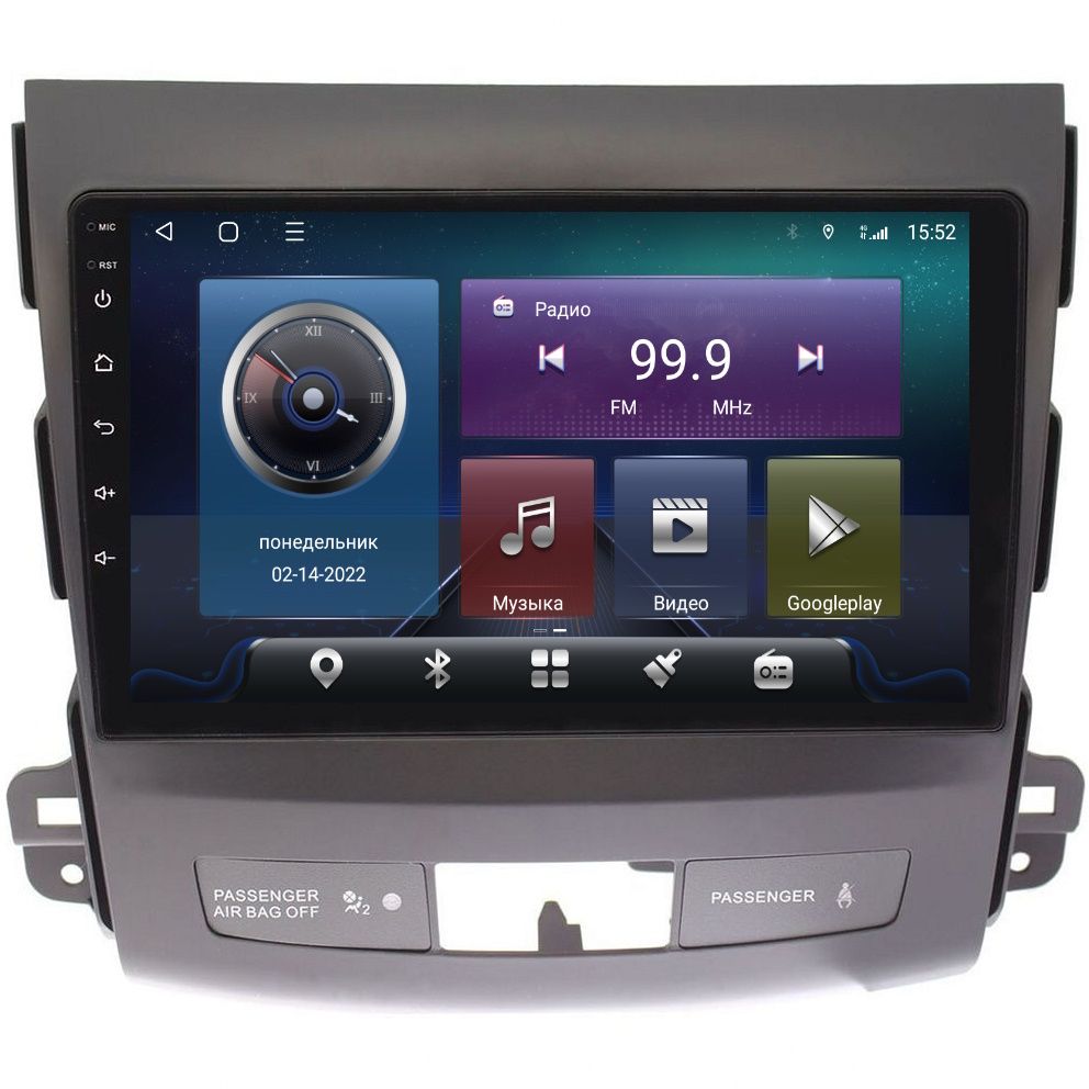 Магнитола CRS-300 Mitsubishi Outlander 2 (XL) 2006-2012-Android 13-8 ядер- 6+128Gb