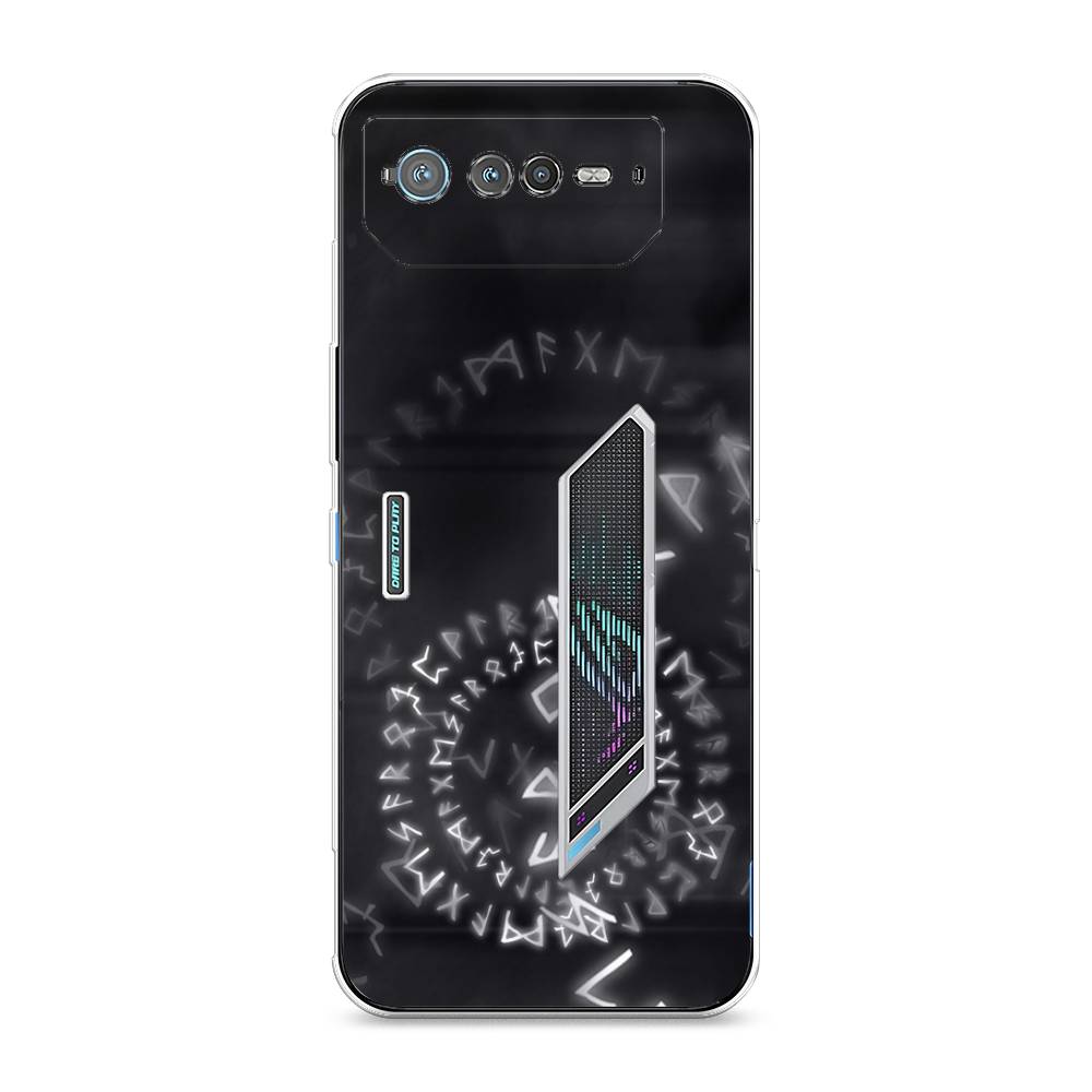 

Чехол для Asus ROG Phone 6 "Руны", Серый;черный, 44650-3