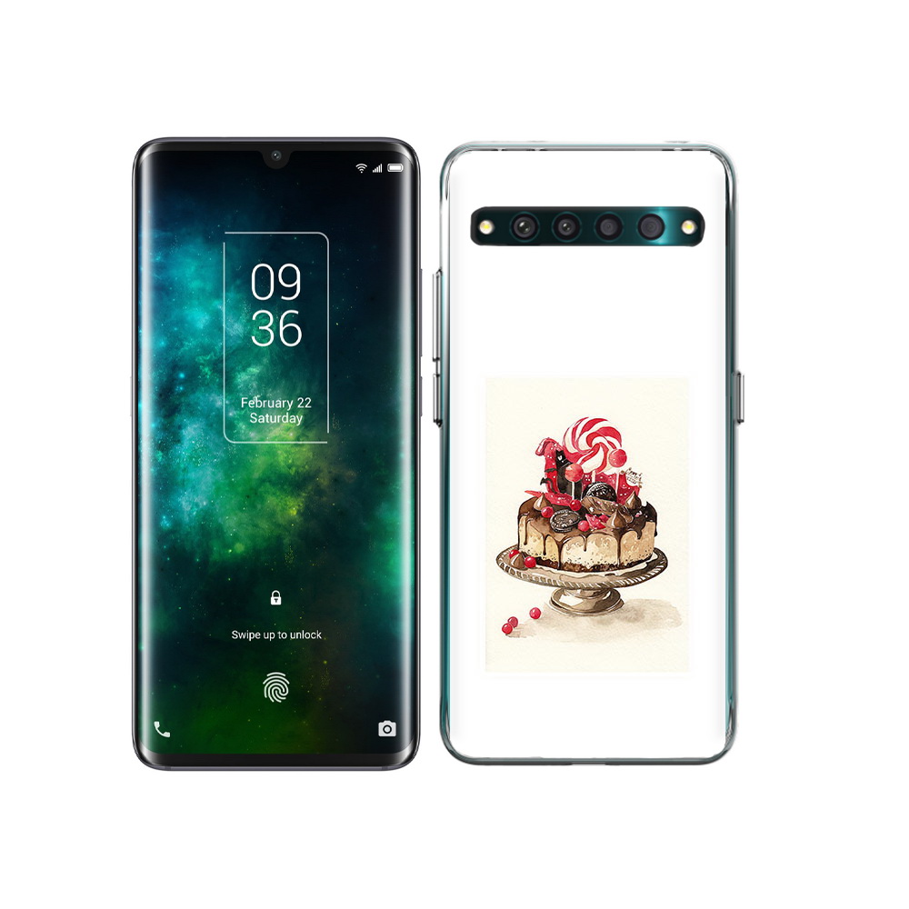

Чехол MyPads Tocco для TCL 10 Pro вкусный торт, Прозрачный, Tocco