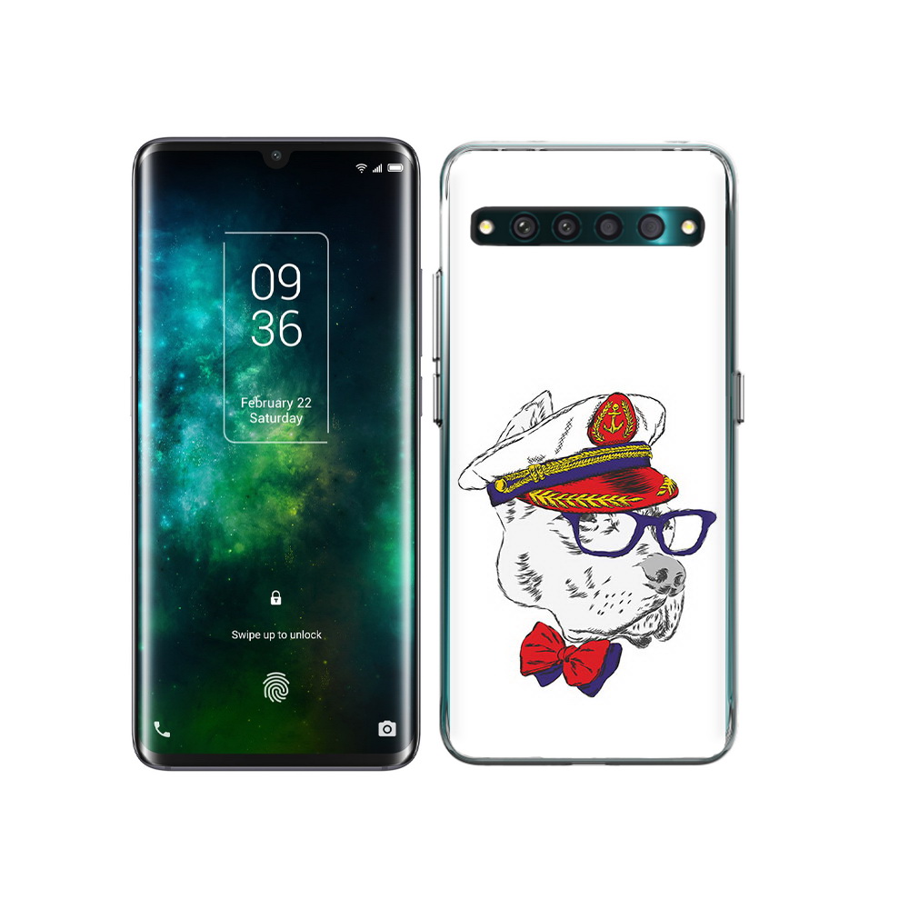 

Чехол MyPads Tocco для TCL 10 Pro бульдог, Прозрачный, Tocco
