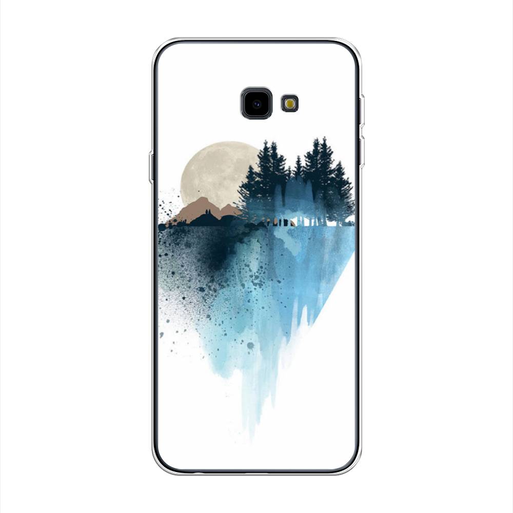 

Чехол Awog на Samsung Galaxy J4 + "Горы 5", Голубой, 26850-4