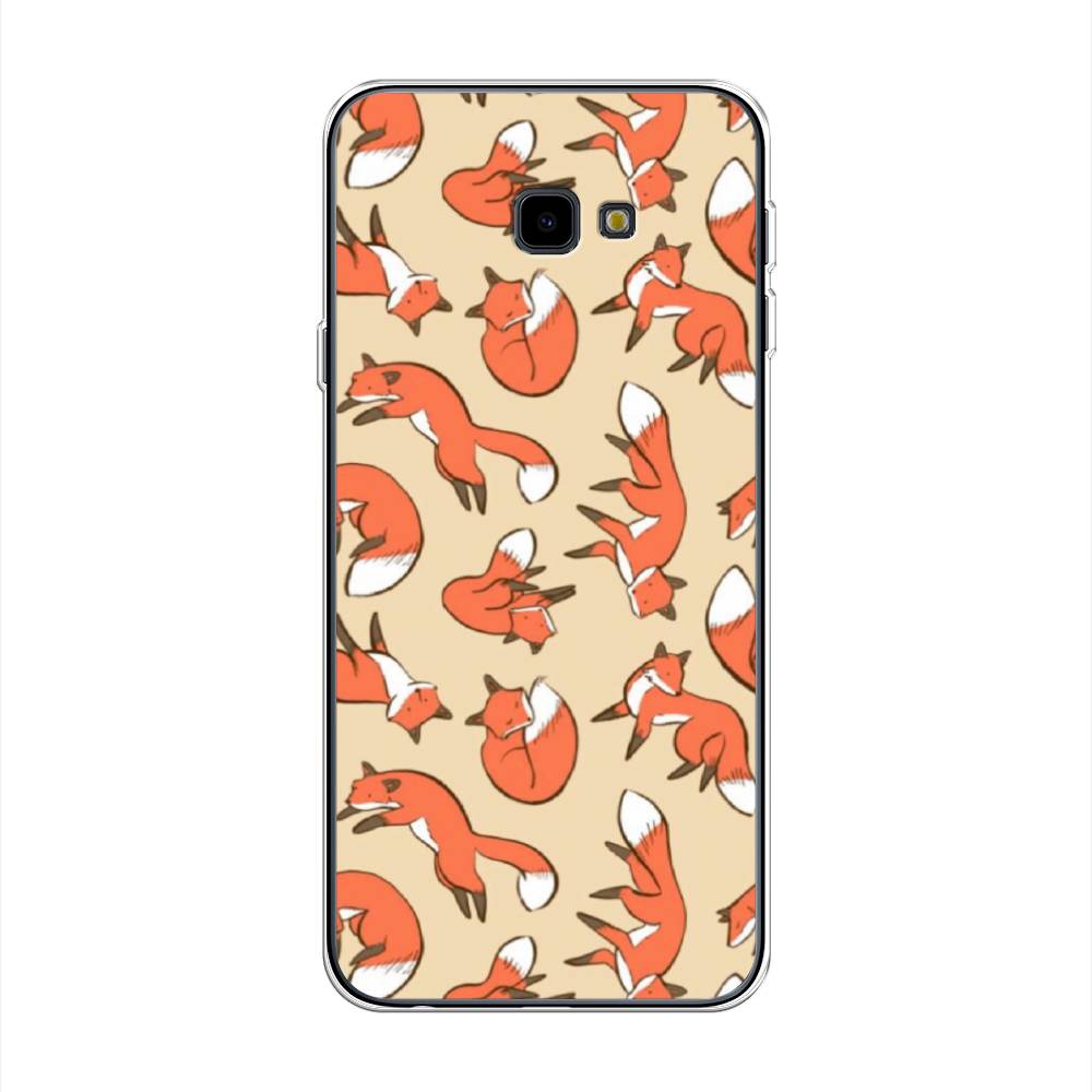 

Чехол Awog на Samsung Galaxy J4 + "Лисички фон", Бежевый;оранжевый;белый, 26850-3