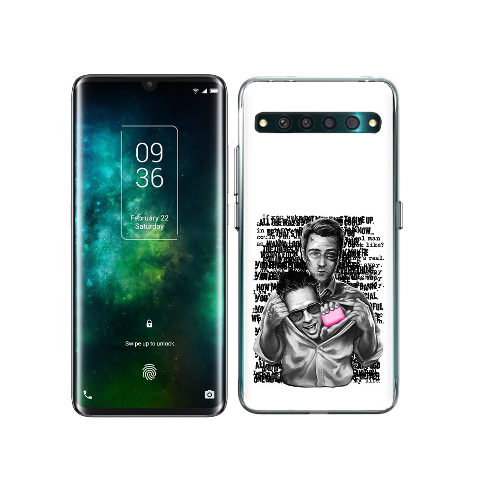 

Чехол MyPads Tocco для TCL 10 Pro бойцовский клуб, Прозрачный, Tocco