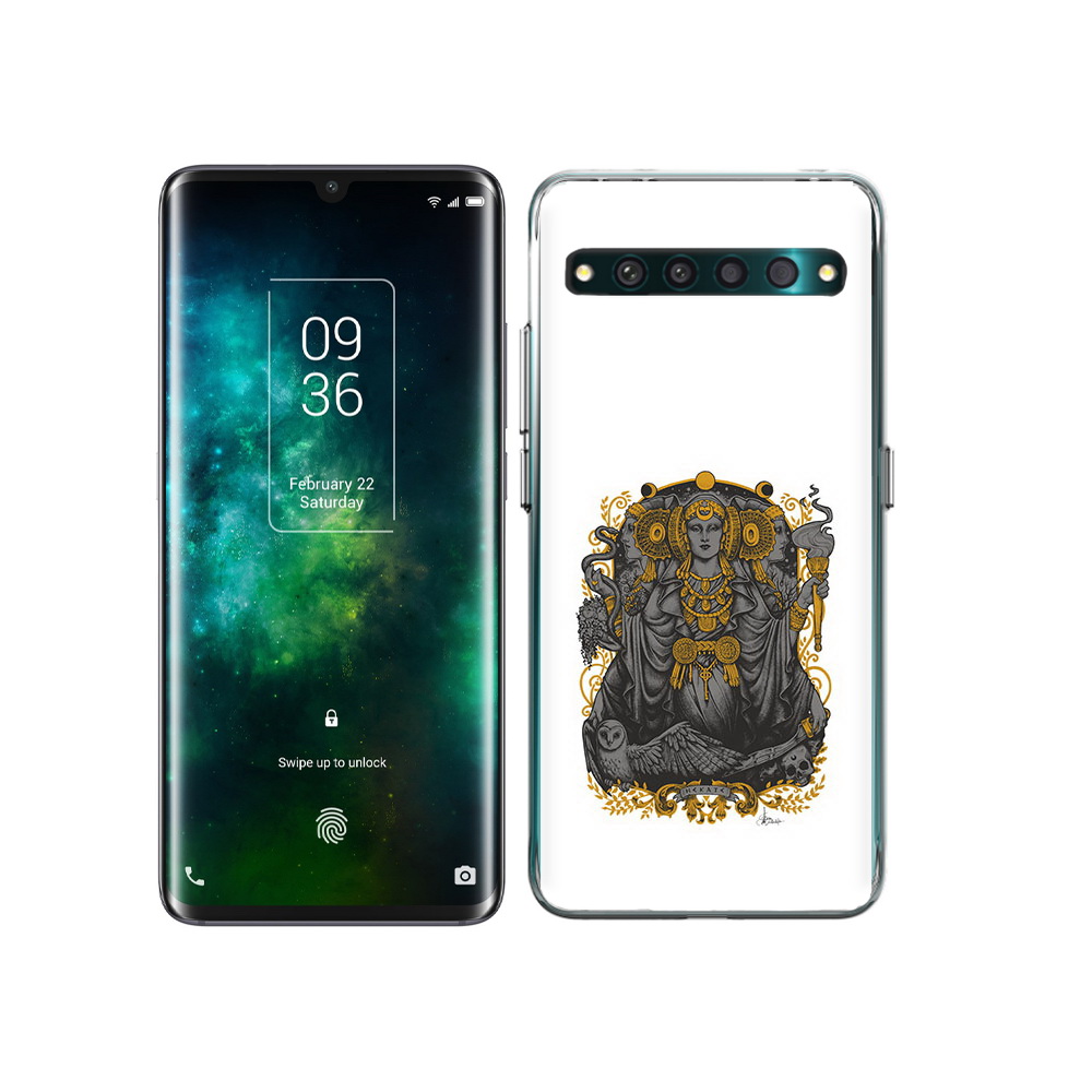 

Чехол MyPads Tocco для TCL 10 Pro божество с золотыми элементами, Прозрачный, Tocco