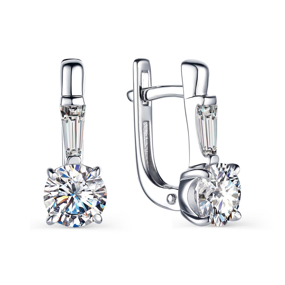 

Серьги из серебра с фианитом АЛЬКОР 02-1587_00КЦ-00, 02-1587_00КЦ-00