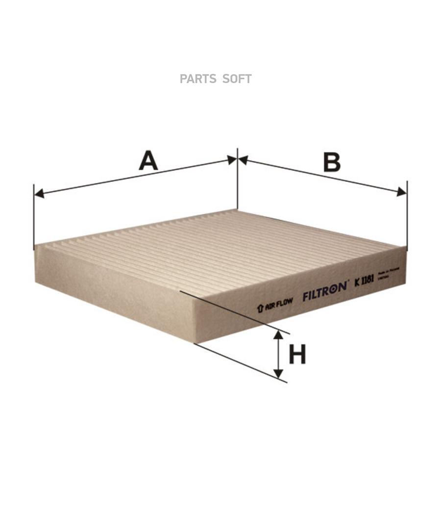 

Комплект фильтров салона Filtron K1181
